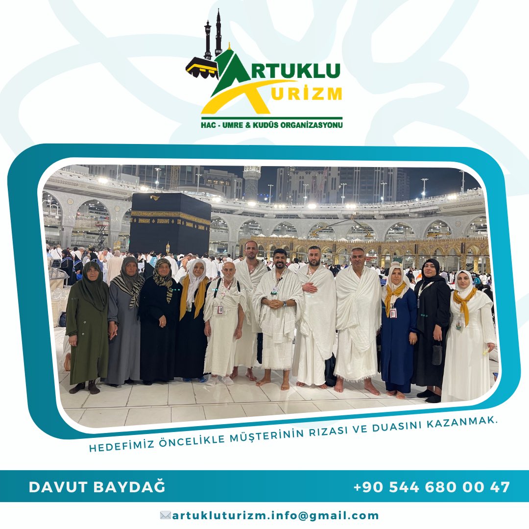 10 Ocak Grubu Kabe’yi İlk Görüşleri
-
Artuklu Turizm Hac-Umre &amp; Kudüs Organizasyonu
-
“Hedefimiz Öncelikle Müşterinin Duası ve Rızası Kazanmak.”
-
#mardin #kabe #mekke #medine #islam #umre #hac #dargeçit #nusaybin #kızıltepe #ömerli #midyat #derik #mazıdağı #yeşilli #artuklu