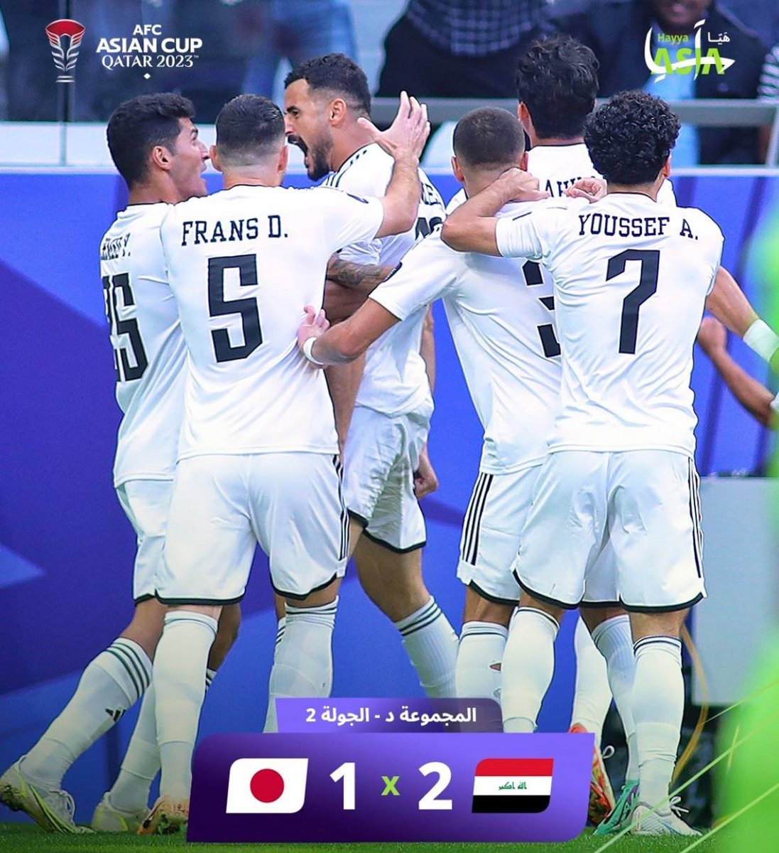 الف مبروك فوز منتخبنا اسود الرافدين على منتخب اليابان
#العراق_اليابان 
#ليلة_الجمعة