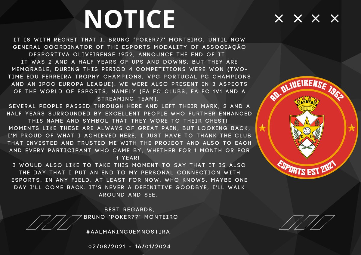 🇵🇹 : Comunicado de leitura Importante

🇺🇲: Important reading announcement