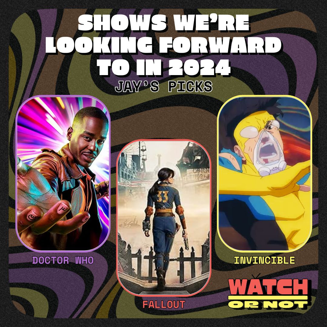 WatchorNot_Pod's tweet photo. Our first Party of 3 for 2024! These are the shows we're looking forward to this year - check out the latest episode to hear why! What are you all excited to watch?
#partyof3 #podcast #watchornot #friday https://t.co/DsSw6zCQdT