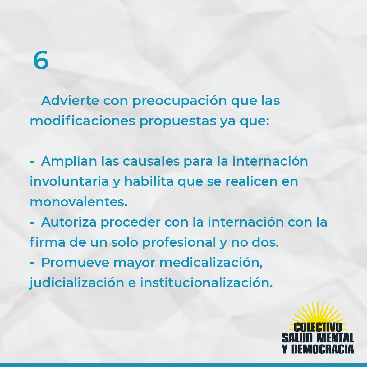 SMyDemocracia's tweet photo. Les agradecemos por llegar hasta el final. 
Es muy importante difundir acerca del peligro que corre la salud mental en Argentina con el proyecto de ley ómnibus, por eso te pedimos que nos ayudes compartiendo! 👋🏼

#NoALaLeyOmnibus #ManicomiosNuncaMás https://t.co/CS8HLP87dA
