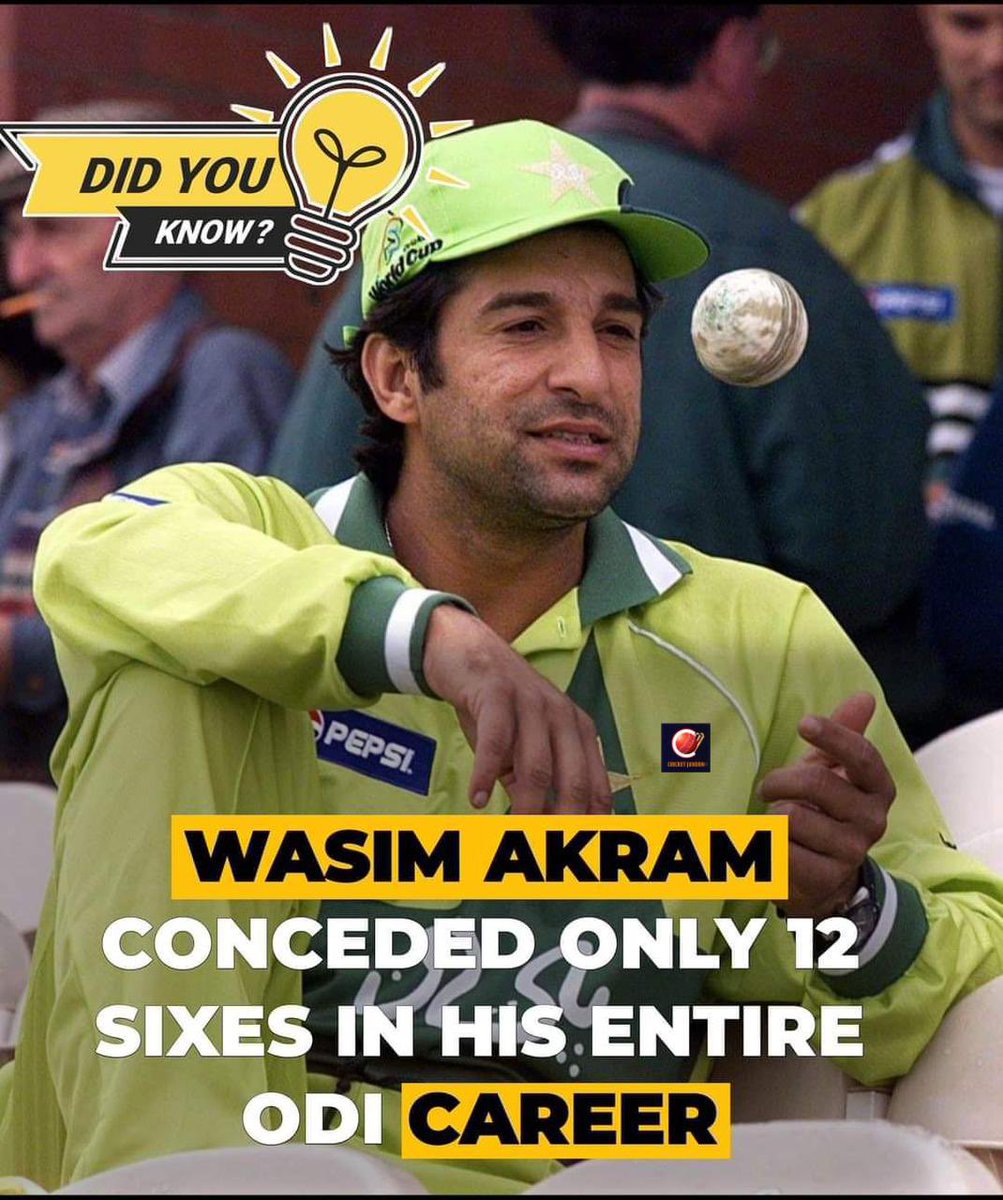 Did you know 🤔
#WasimAkram #PakistanCricket #CricketBook