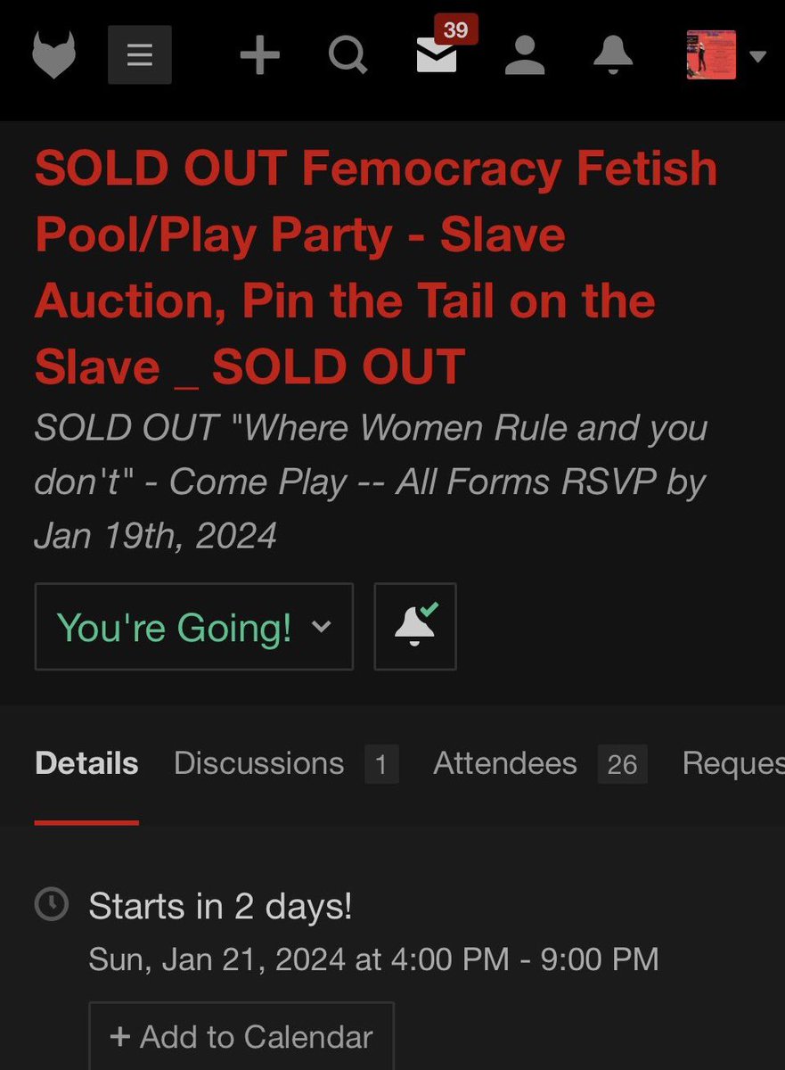 SOLD OUT We are doing another Femocracy Event in Vegas Friday, Feb 16th