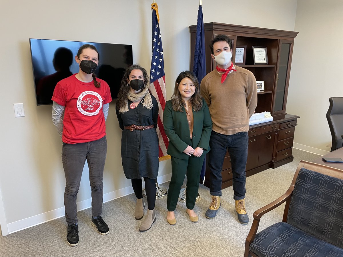 This week our members came in from across the state to speak with legislators about our top legislative priorities for 2024: childcare for all and collective bargaining rights!