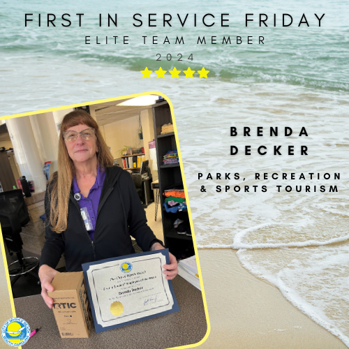 MyrtleBeachGov's tweet image. CONGRATS, Brenda Decker! #FirstinService