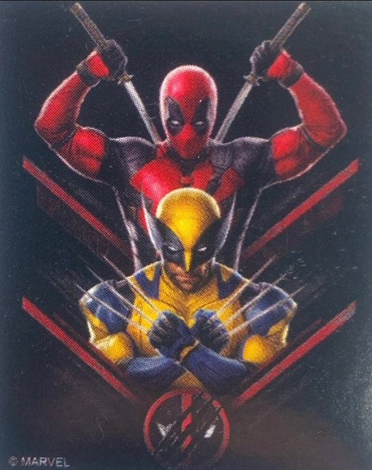nacaomarvell's tweet photo. 🚨URGENTE: IMAGEM PROMOCIONAL DE DEADPOOL E WOLVERINE COM MÁSCARA EM DEADPOOL 3 https://t.co/BJifT45OUH
