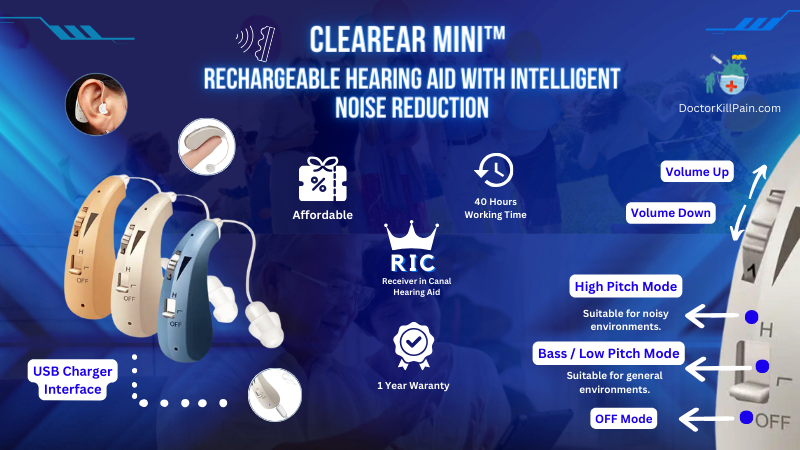 DrKillPain's tweet photo. Let ClearEar Mini transform the way you hear the world! Don't miss out on this incredible device that's designed to enhance your hearing experience.

🔗 https://t.co/MU2Qgse7ql

#HearingAids #HearingSolutions #RechargeableHearingAid #HearTheWorld #BestAffordableHearingAids https://t.co/AJx0iC2pjR