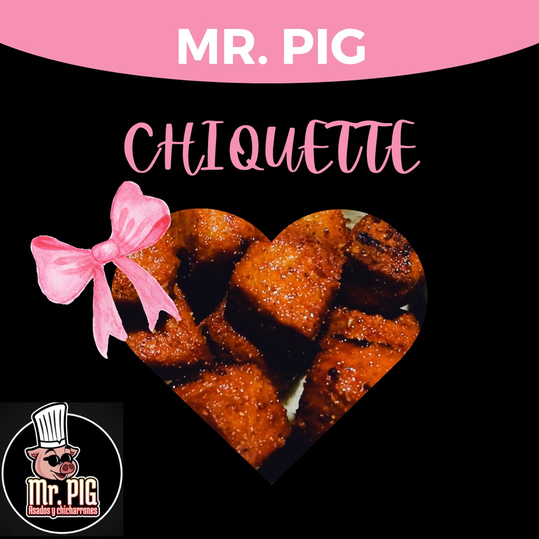 jsaraiv's tweet photo. 🎀 Nosotros también somos Chiquette, (Chicharrones Coquetos) 🎀
#MrPig #SPS #Chicharrones https://t.co/VBuNmOv5Up
