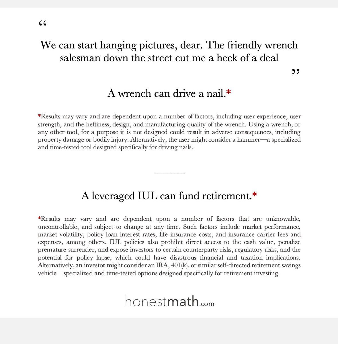 HonestMath.com tweet media