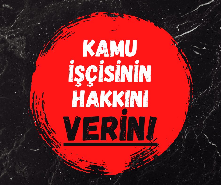Hakkımızı verin
#Sendikalargöreve