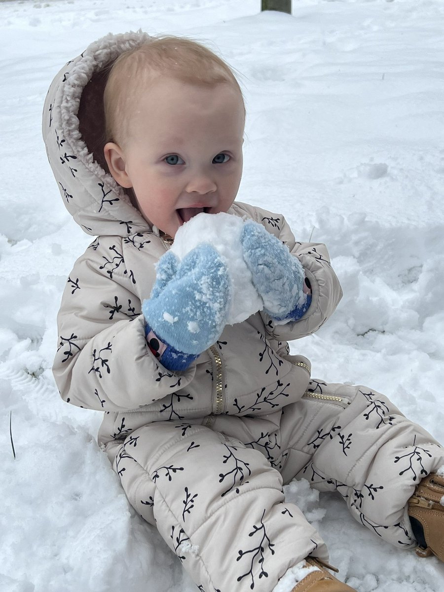 yCyte2's tweet image. her first snow day. 🥰