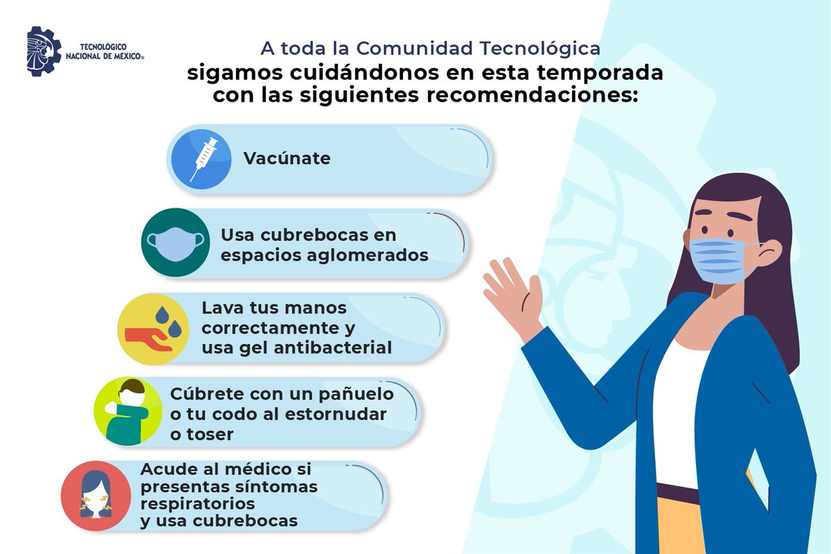 #ElTecNMInforma
#ComunidadTecNM, en esta temporada de frío cuídate.