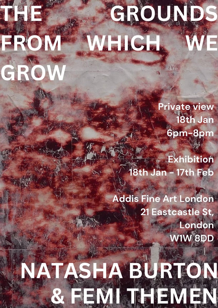 Very proud mum last night as <a href="/femisaskia/">femi</a> opens her first joint exhibition alongside fellow <a href="/SladeSchool/">UCL Slade</a> student Natasha Burton at <a href="/addisfineart/">Addis Fine Art</a>, a leading African contemporary Art gallery in Soho. Runs for a month . . .