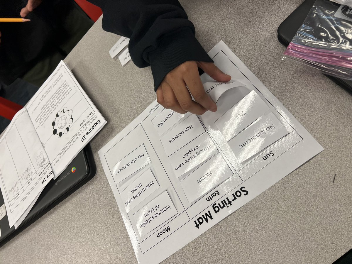 susansamson's tweet photo. Space stations today in 5th grade science. Moon phases, day/night cycle, and our Sun, Earth, and Moon system. #hebwle #wildcatslearning https://t.co/VOeb6aFSvb