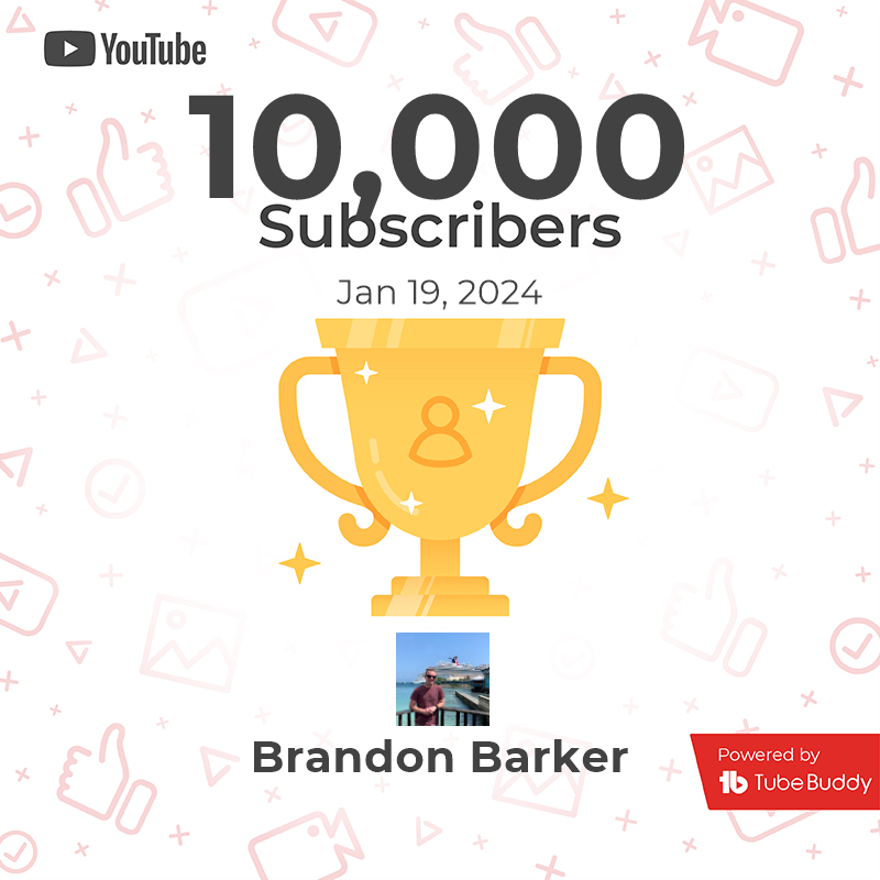 Cruising_islife's tweet photo. Today I officially hit a long time goal of mine, 10,000 subscribers on YouTube! https://t.co/QW8MnWB8uT