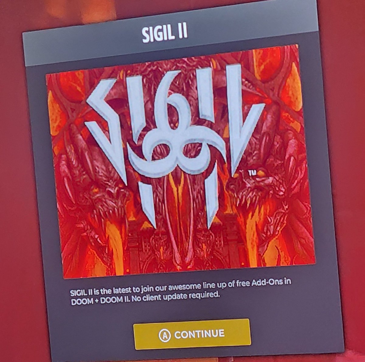 retrorobreviews's tweet photo. Sigil 2........ can we say AWSOME!!!!! #SIGIL #SIGIL2 #DOOM #doomcommunity #RemeroGames #NintendoSwitch https://t.co/77aXBh2YBQ