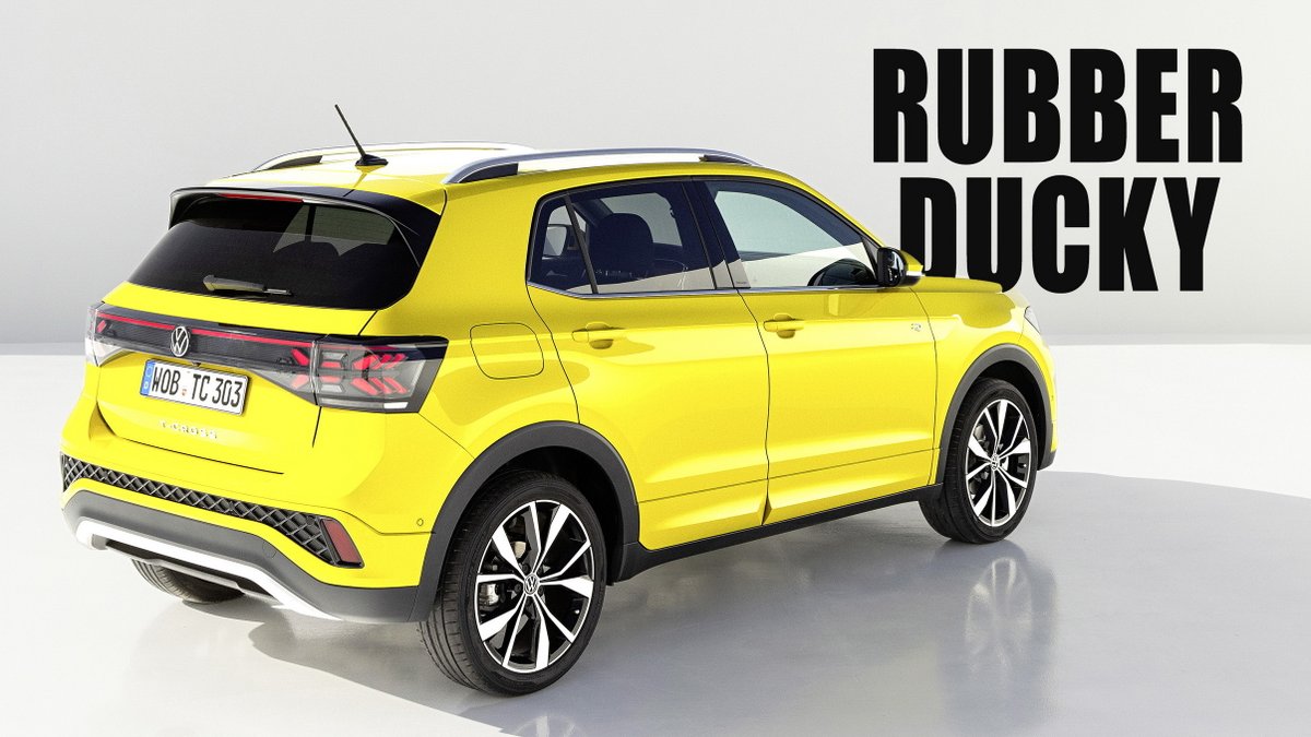 UK Public Names New VW T-Cross Color “Rubber Ducky” carscoops.com/2024/01/follow… #news #OffbeatNews