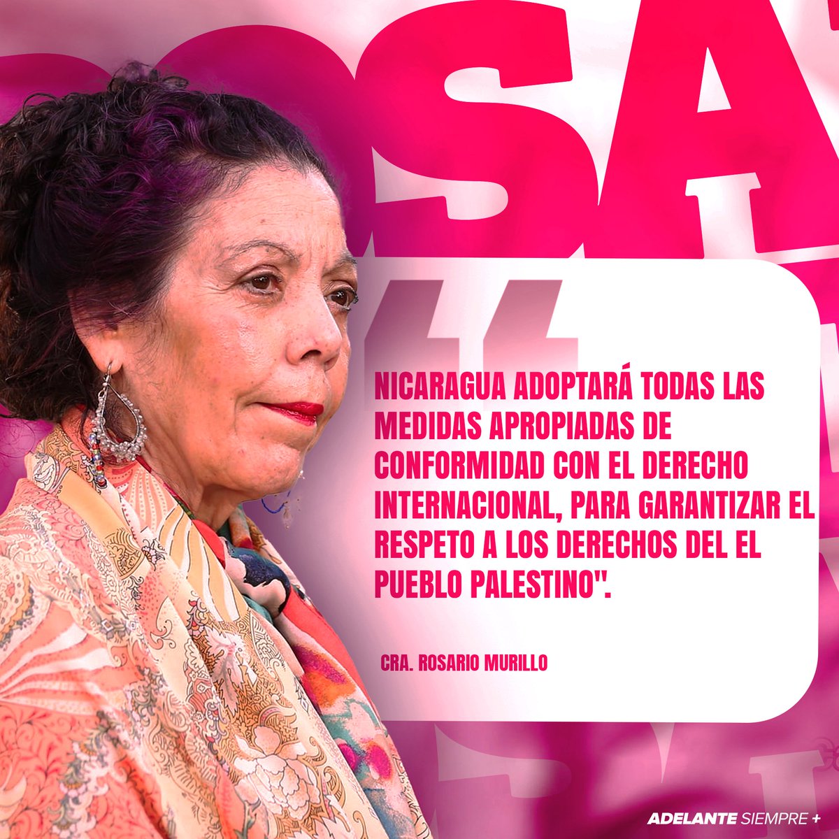 Palabras de la Vicepresidenta Cra. Rosario Murillo hoy viernes 19 de enero del 2024.

#AdelanteSiempre 
#2024HaciaNuevasVictorias