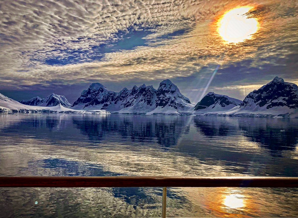 Antarctic reflections: there might not be anywhere on this planet more stunning than the Gerlache Strait - the definition of breathtakingly beautiful [iPhone photo from the deck of the ship]