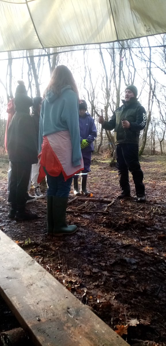 The Outdoors are really cool for the @carmuirsprimary #YouthAction in the #community Group, fire lighting with flints and building resilience and communication skills & mindfulness in the woods today as part of their #DynamicYouthAward @YouthScotland @TNLComFundScot @Thillhub