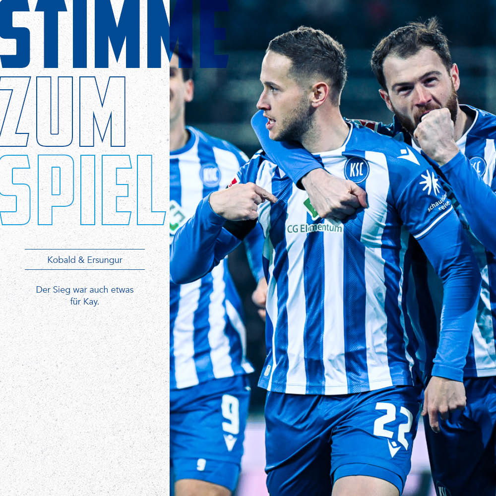 KarlsruherSC's tweet image. 📺 Christoph Kobald: "Der Sieg war auch etwas für Kay!"
Kobi &amp;amp; Debütant Ali Eren Ersungur nach dem Spiel gegen den VFL Osnabrück! 💙🤍

Hier gehts zu den Interviews auf KSC DREI60 ▶️ s.ksc.de/5no

#KSCmeineHeimat #KSCOSN