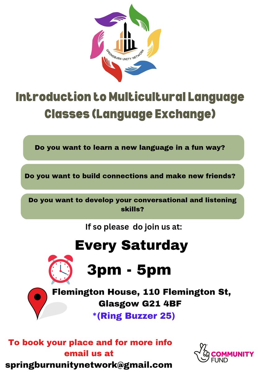 Tomorrow we have included a new language to our language exchange class. We will have the opportunity to learn the 'Nepalese Language'. Feel free to join us. Details are in the flyer. 🌞

#UnityThroughDiversity #unitythroughlanguages #unity
