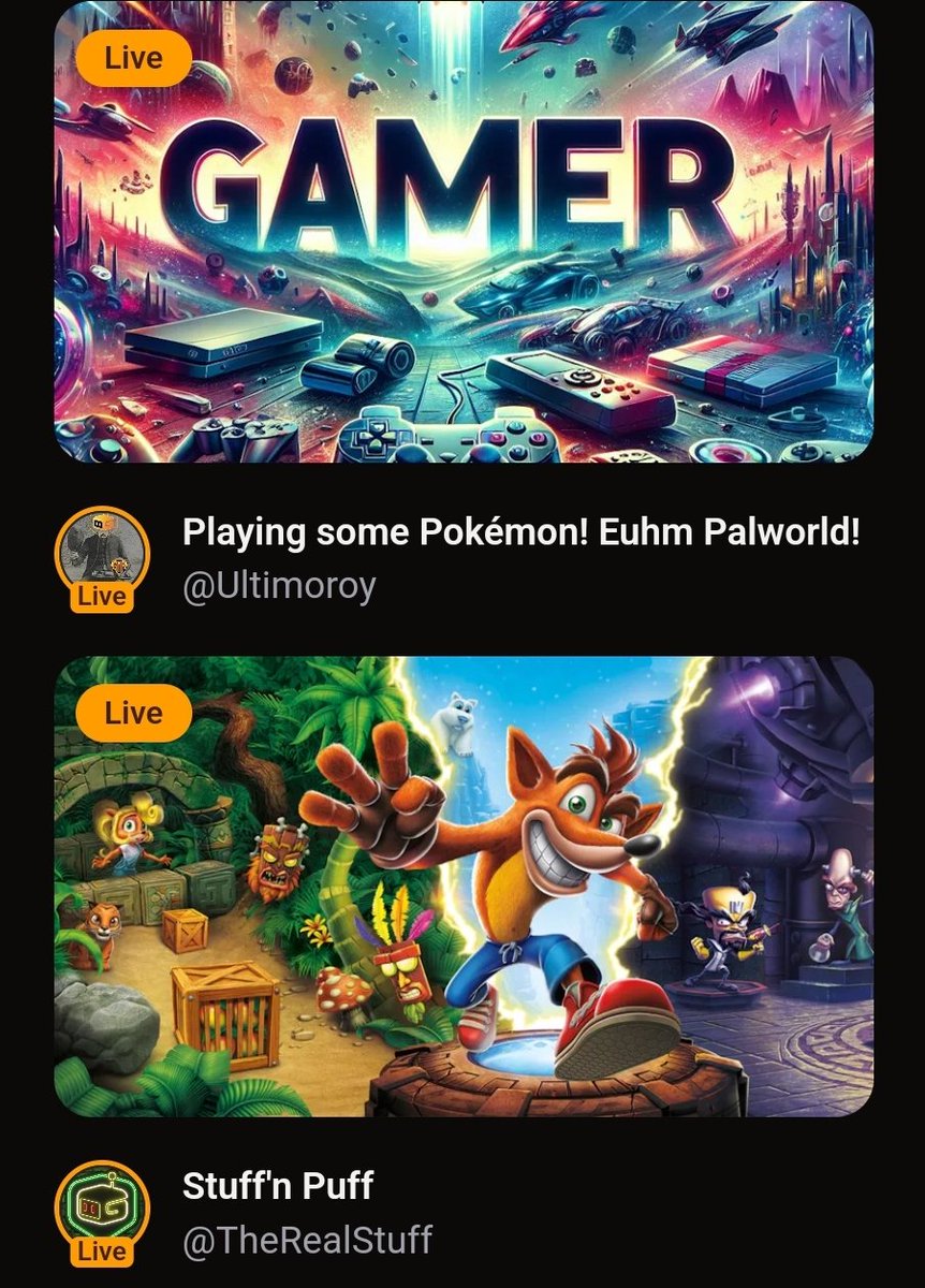GMRCenter's tweet image. Enjoy Pokémon or Crash Bandicoot?

We have 2 streamers playing right now. Tune in and say hey 👇

gmr.center/stream-hub

#BuildOnBase #BaseChain #StreamFi #GameFi $GMR