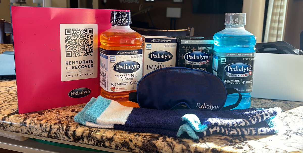 Massive thank you to @pedialyte. Make sure you scan that QR code and enter for a chance to win BIG! #Gift