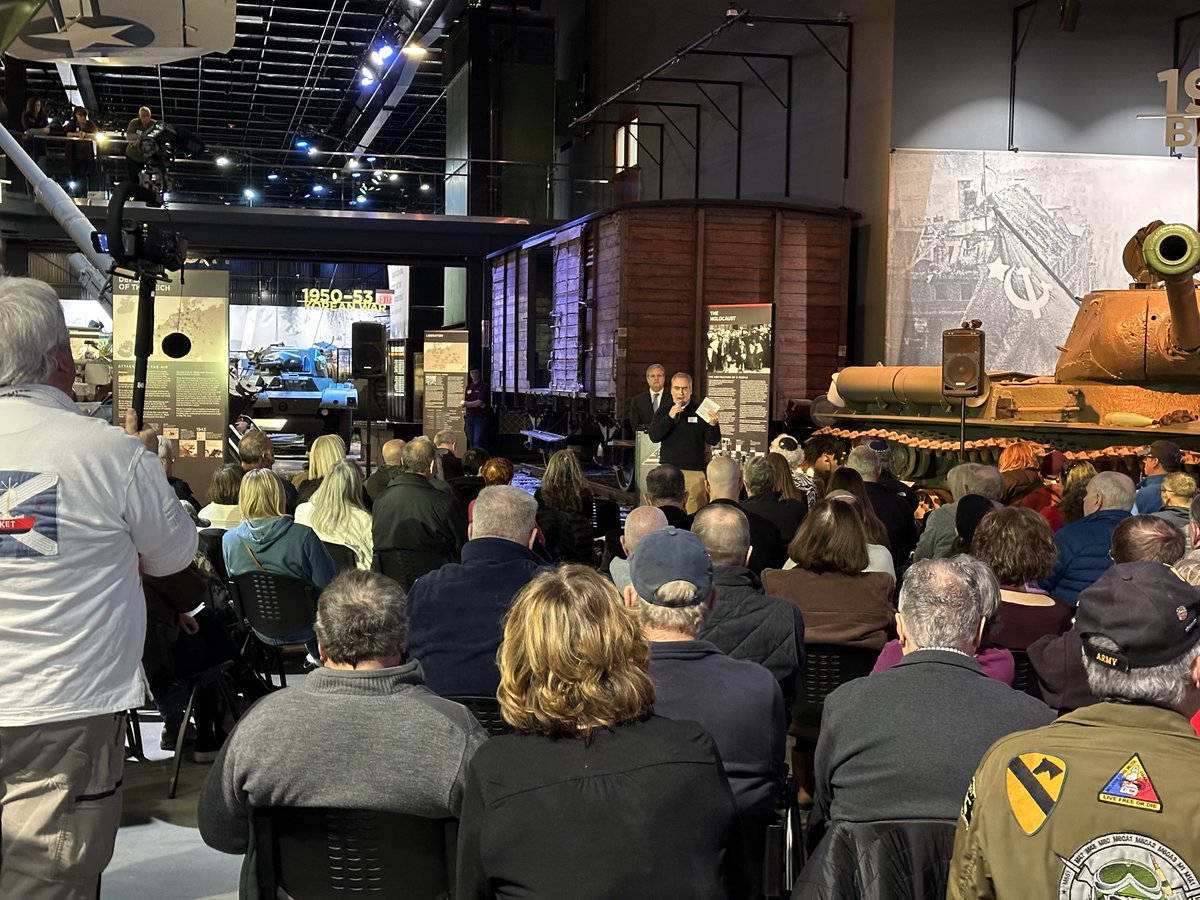 The American Heritage Museum unveiled the completed restoration of a WWII-era German Rail Car during a ceremony on Friday, Jan. 19, 2024 as the first phase of a two-phase comprehensive exhibit on the Holocaust within the museum. Read the full story at: ahmus.me/20240119