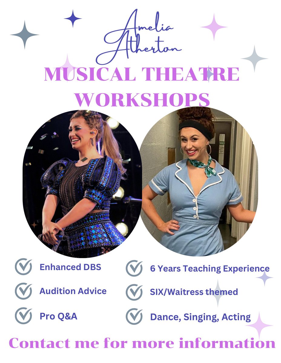Amelia Atherton (@ameliaatherton) on Twitter photo Back to teaching from March! Get booked in - perfect if you have a performing arts camp/school 💙  (info on private lessons coming soon!) Back to teaching from March! Get booked in - perfect if you have a performing arts camp/school 💙  (info on private lessons coming soon!)