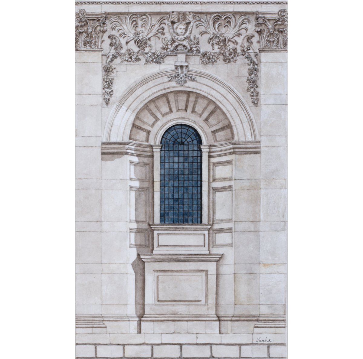St Paul's cathedral Window #watercolour #painting #london