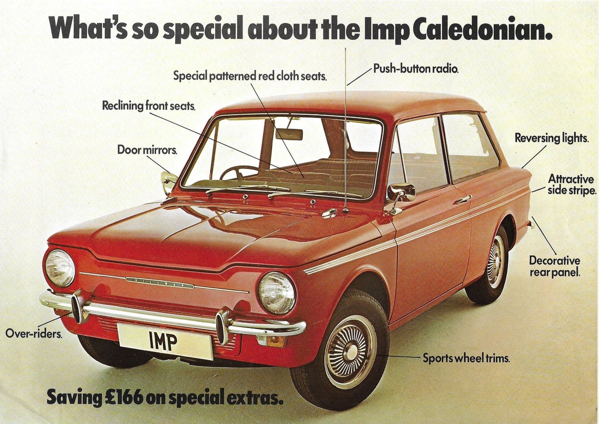 Special edition time:

Hillman Imp Caledonian, (UK 🇬🇧, 1976).