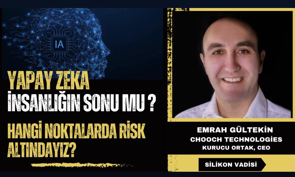 GONG TV'de bu hafta, Yapay Zeka ile ilgili tüm merak edilenleri, teknolojinin kalbinden, Silikon Vadisi'nden Chooch AI teknoloji şirketi kurucusu ve CEO'su Emrah Gültekin ile konuştuk. #ai #yapayzeka #Elon_Musk  <a href="/nazlitansalic/">𝑵𝒂𝒛𝒍ı 𝑻𝒂𝒏𝒔𝒂𝒍ıç</a>