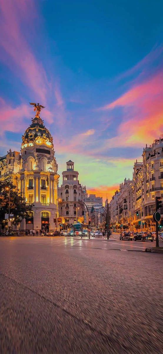 Sunset in Madrid.