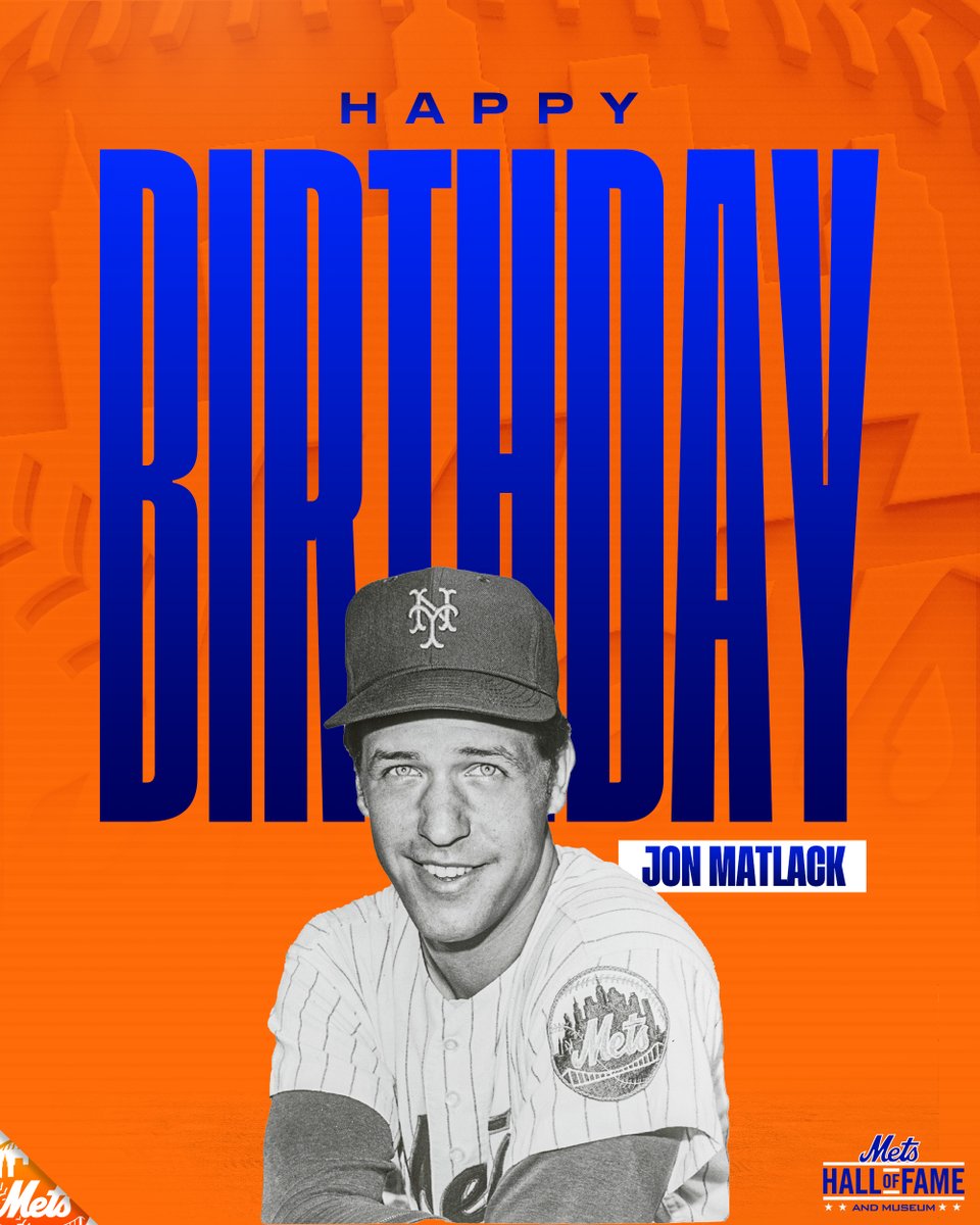 ¡Feliz cumpleaños, Jon Matlack! 🍰