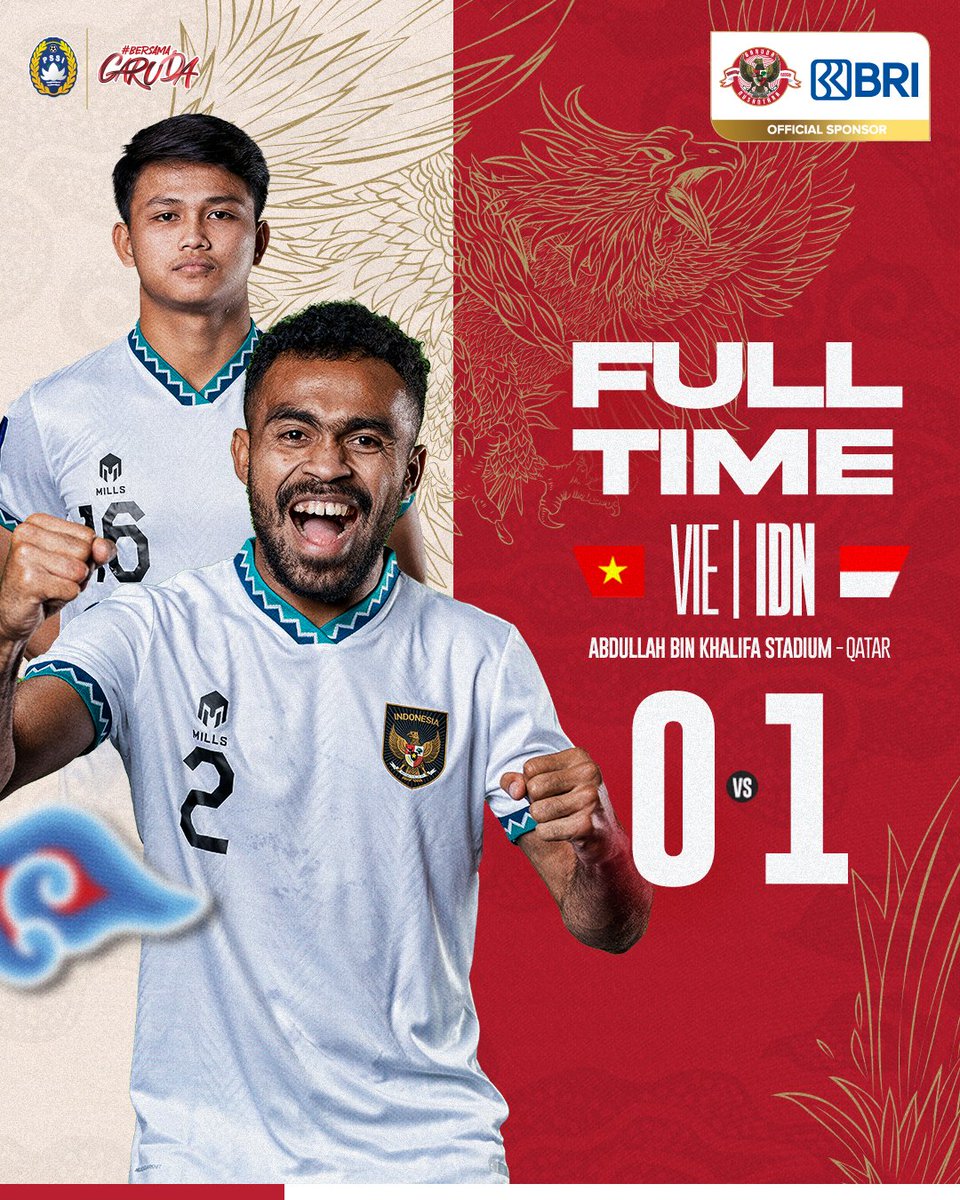 Kemenangan pertama Timnas Indonesia di Piala Asia Qatar 2023 🇮🇩

Untuk kalian, Sobat Garuda ❤️

#KitaGaruda #BersamaGaruda #GarudaMendunia #GarudaDiPialaAsia #AsianCup2023