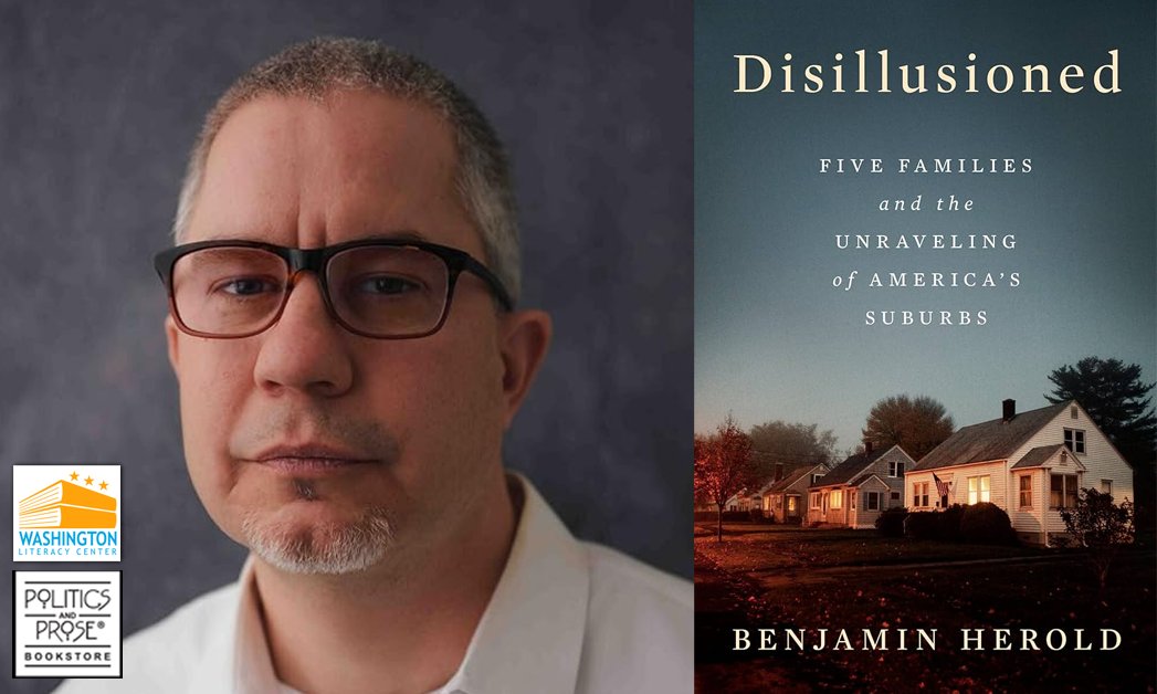 Meet us at @PoliticsProse Conn. Ave. next week, January 24, at 7pm to hear @BenjaminBHerold , in conversation with @SheryllCashin , talk about his new book, Disillusioned. On sale 1/23 at P&P!