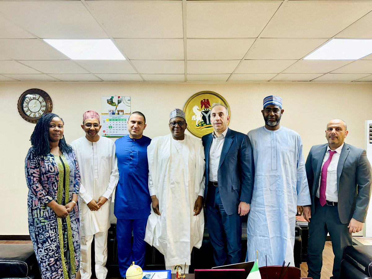 muhammadpate's tweet photo. Bringing lasting solutions to the problems of rising cost of pharmaceuticals and ensuring that life-saving medical commodities are within the reach of our citizens is a priority for our agenda to optimize human capital, produce health and improve the social welfare of Nigerians.

We are on a clear and unstoppable path to unlocking the healthcare value-chain through the implementation of Mr President’s Initiative @officialABAT. And we are glad about the many expressions of interest from our private sector entities and major global pharmaceutical / hospital value chain groups to partner with us in this journey.

Today, we received the CEOs of World Medicine Ilac Sanayi ve Ticaret Anonim Sirketi, and Lokman Hekim Engurusag Saglik Turizm Egitim Hizmetleri ve Insaat Taahhut AS (Lokman Hekim). Both companies, based in Turkey @ticaret, are active in pharmaceuticals and the health sector value chain with clear business proposals to partner with Nigeria.

Thank you Anton Obolashvili, CEO @WORLDMEDICINETR and Suleyman Alper Inceoz, CEO @LokmanHekimHst for your visit. The future belongs to those who make preparations, take the bold steps, and believe in the beauty of their dreams.

Nigeria is open for business and with a demographic asset of 250m people - the largest market on the continent -  there are huge prospects for entities with foresight. The current challenges we are facing are transitory and Nigeria will rise.