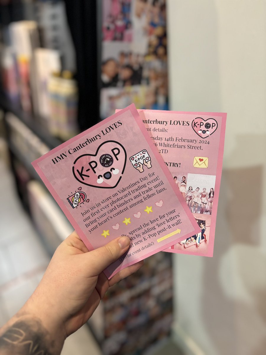 Are you a K-Pop fan? Do you have photocards to trade? If your answer is ‘yes’ to both of those questions, then we have the perfect event for you! Join us in store on 14.02.24 for our first ever K-Pop event - see more details over on our instagram 🩷