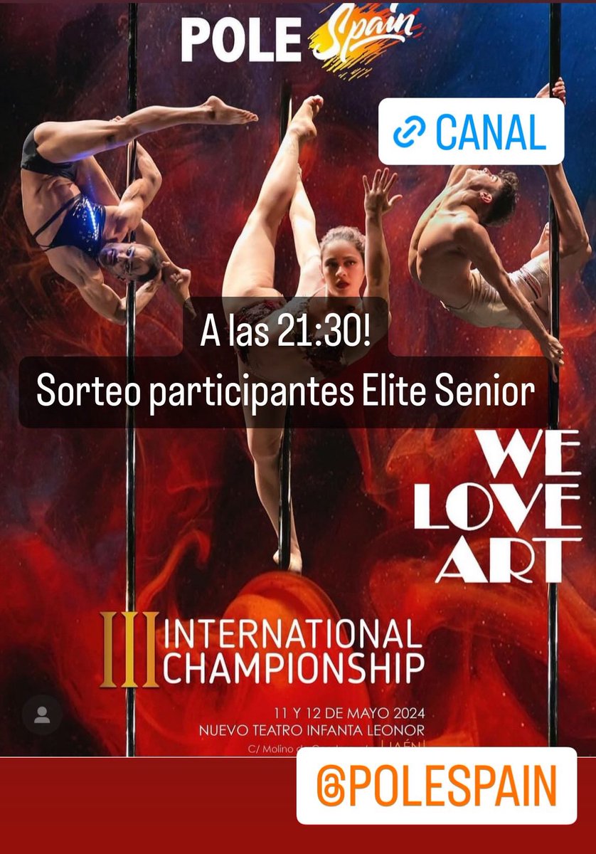 dobbykun_es's tweet photo. Hoy hacemos el sorteo de los grupos para el “INTERNATIONAL CHAMPIONSHIP POLE DANCE” en mi canal. Esto es historia, no te lo pierdas!! #poledance #twitch https://t.co/IWVGe5CFr0