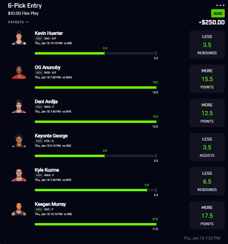 DefiantPicks's tweet image. I've been working on a model to project player props and has been working well so far. Had back-to-back days with 25x hits on PrizePicks. Still working on it and will add the projections to the Player Prop Dashboard.

Here are the current top 20 projections for today. I'll post…