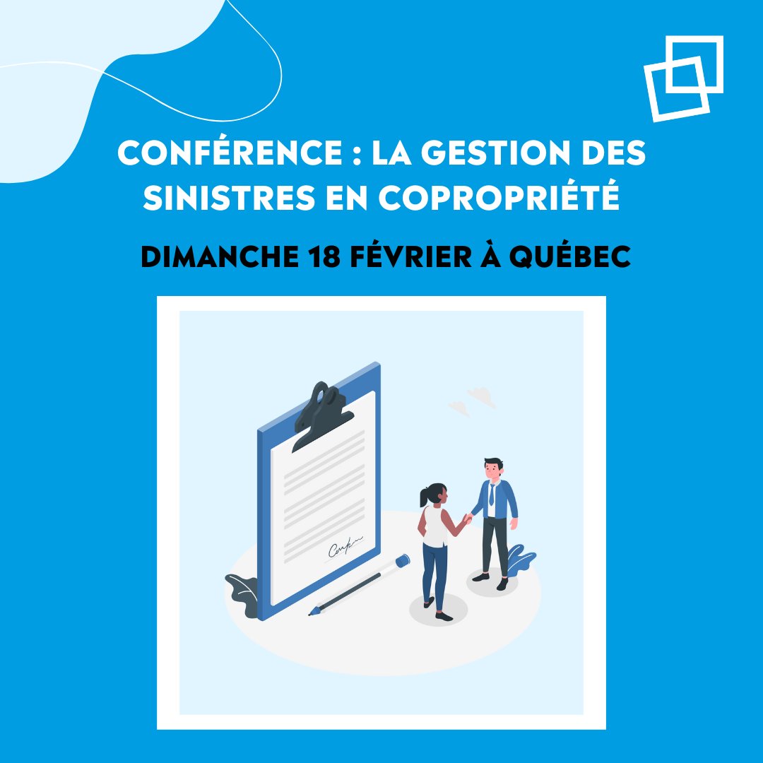 RGCQ's tweet photo. 🚨 Rejoignez-nous le 18 février à Québec pour une #conférence sur la gestion des #sinistres en #copropriété ! 🗓️

Me Paradis, avocat Émérite, apportera de précieux éclaircissements sur la préservation des droits du #syndicat.

Inscrivez-vous 👉 https://t.co/eJPz9ZJL5O https://t.co/CJ0FIv6xow