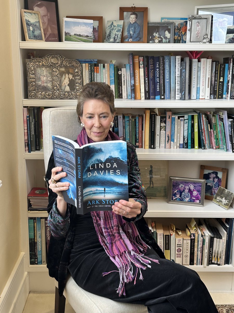 Caught in a moment of tranquillity with 'Ark Storm', my journey into the heart of extreme weather. 🌧️📖   Sometimes, the most thrilling adventures are found between the pages.   What's your current #StormyRead? 

 #ArkStorm #LindaDaviesBooks #Thrillers #BookLovers #AuthorLife
