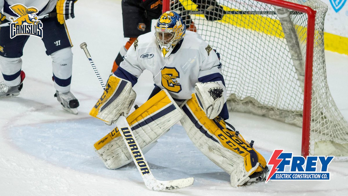 GoGriffs's tweet photo. #FlashbackFreyday | Turning the π back to Jan. 20, 2017 where @GriffsHockey netminder Charles Williams made 45 saves to lead the #Griffs to a 3-1 win over RIT.
The next night, Williams made 20 stops as Canisius scored a series sweep of RIT with a 6-1 victory.
@FreyElectric https://t.co/uofVUvDbx0