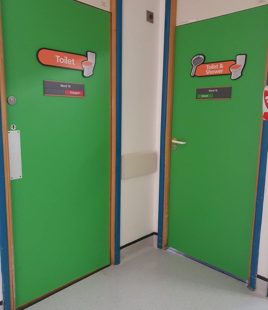 emmacarr999's tweet photo. This was a great project.... researching into my fav subject of colour

Dementia team asked for oilet doors that helps patients find them at all hours of the day

This green answered the need!
37 doors vinyled thanks to our #Dementia appeal

#colourtheory #hospitalart https://t.co/mg3O41Ky9w