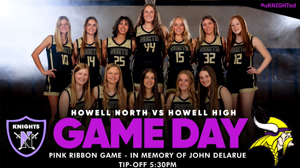 FHN_GirlsBBall's tweet photo. 16th annual Pink Ribbon game! Tonight we will play and coach in memory of John Delaure! Wear purple and come support the Knights and a great cause! 💜🩷 #cancersucks #delaruestrong #ALLIN #uKNIGHTed @TMoranFHN @fhnactivities @FHN_JVgirlBBall @SCoates1331 📸@TSP_100 https://t.co/ACMvuiIG8e