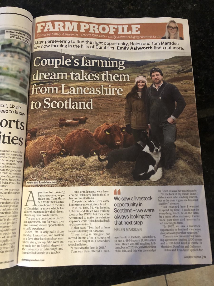 Pages 19-21 @FarmersGuardian this week 😬🐑🐮🌱🚜 thank you to @emily_llou for this brilliant feature! 👏🏼