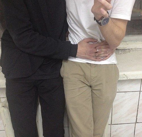 Looking through old photos.