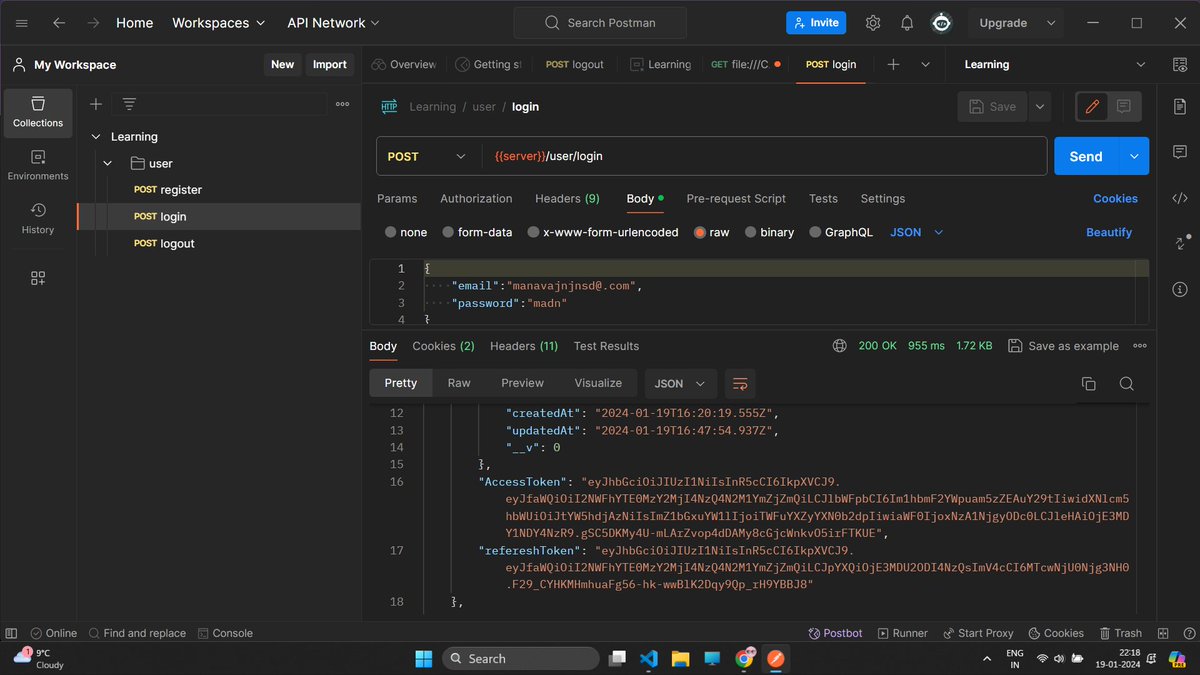 ManavRastogi17's tweet image. 🐛 Debugging Chronicles: Day 14 of the #BackendChallenge 🚀
Encountered a puzzling issue today—Login page? ✅ Smooth sailing. Logout page? ❌ Error City. 🤔