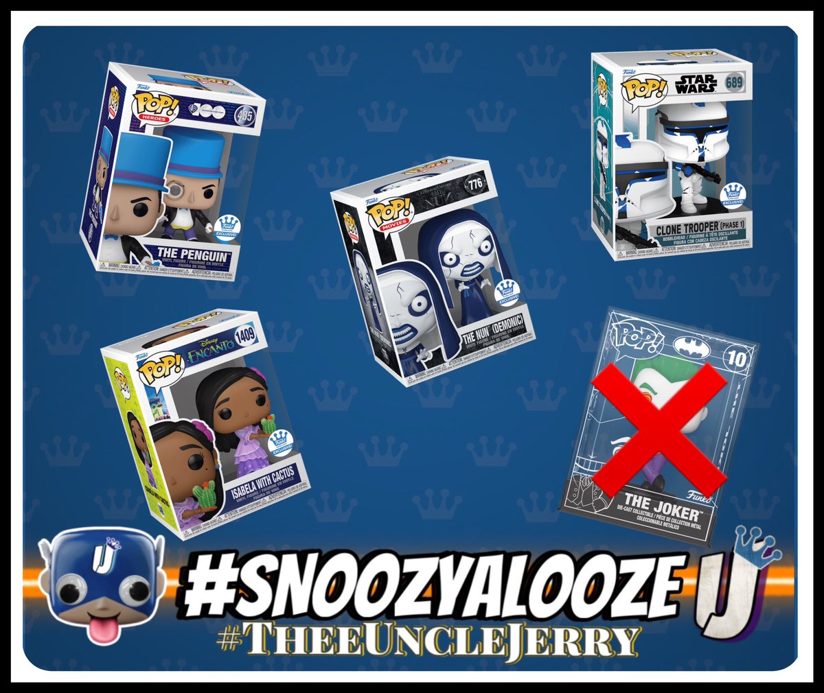 TheeUncleJerry's tweet image. 1 down.. 4 to go!

#OftenImitatedNeverDuplicated #ImHim! #FunkoPredictions #TheeUncleJerry #SNOOZYALOOZE